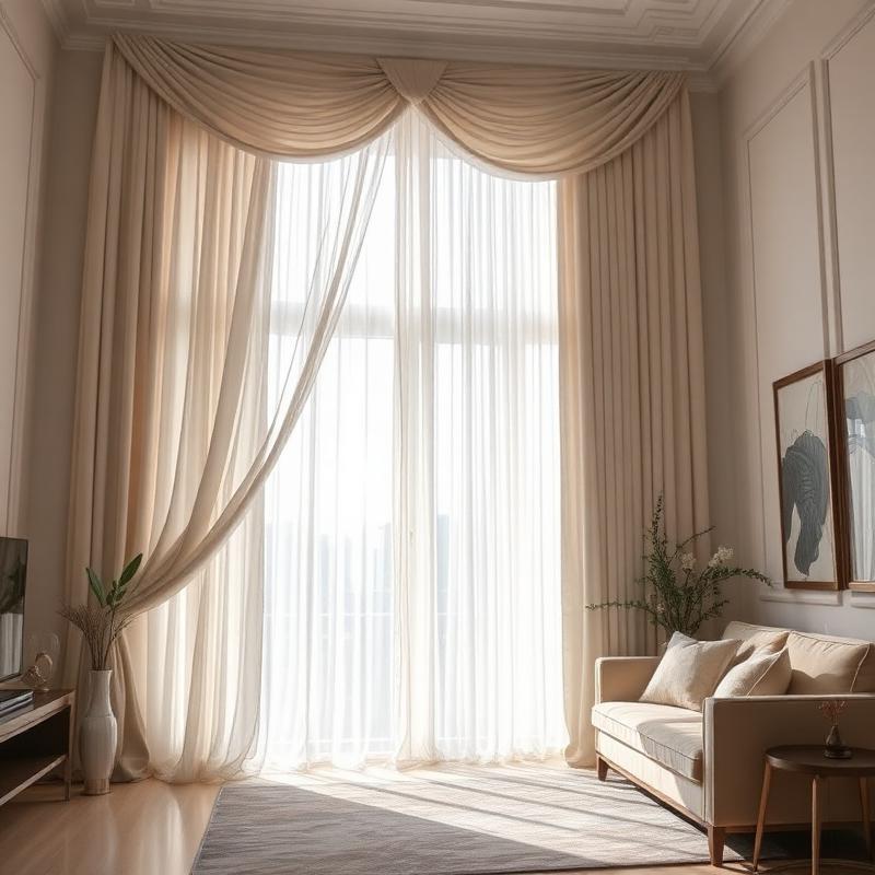 Drapery installation example